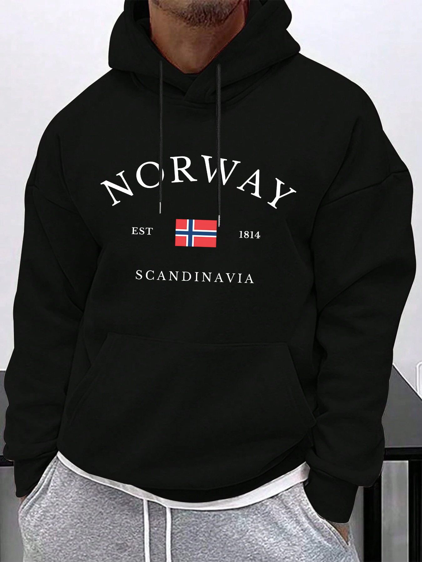 Winter Clothing Norway - ノルウェー新カジュアルファッション快適ルーズ長袖レトロストリートパーカー大人男性女性秋冬暖かい快適トップ服