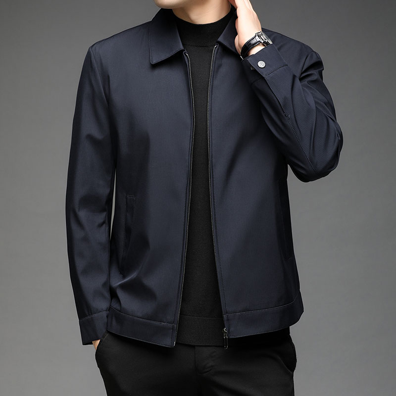 Quality Winter Clothing Bomber Jacket - 男性高品質ファッションビジネス春秋スタンドカラーファッションジャケットコートシンプルな固体ジャケット衣類カジュアルジャケット