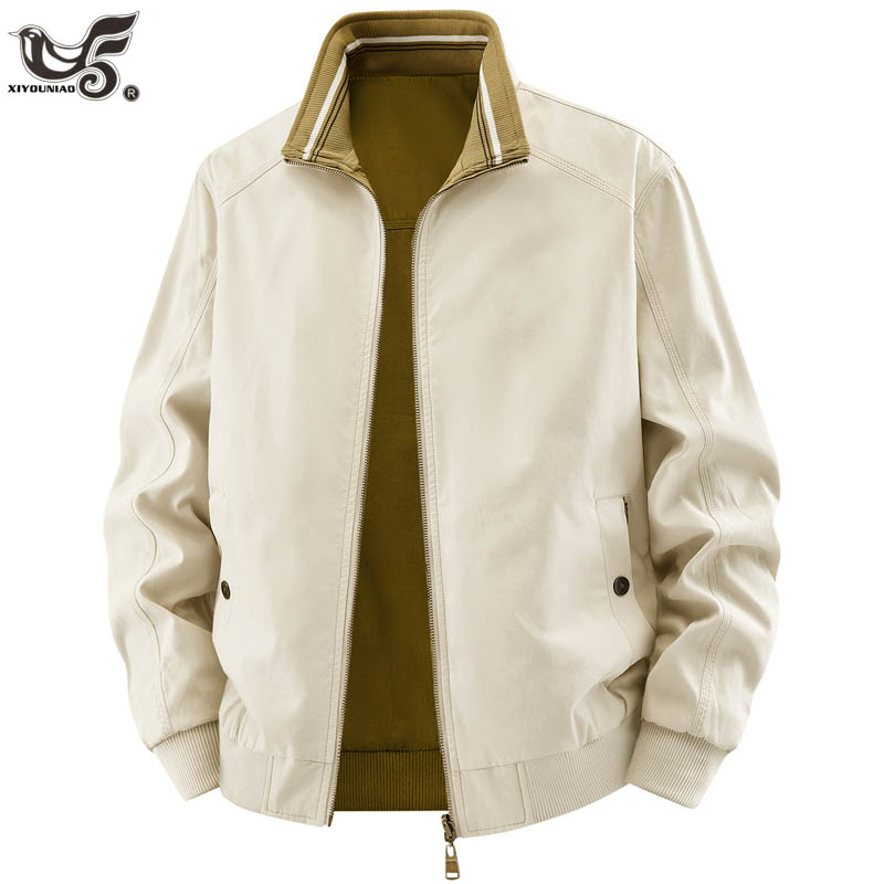 Quality Winter Clothing Bomber Jacket - 高品質リバーシブルジャケット男性綿 100% パイロットフライトコートメンズ春冬ストリートカーゴボンバージャケット男性服