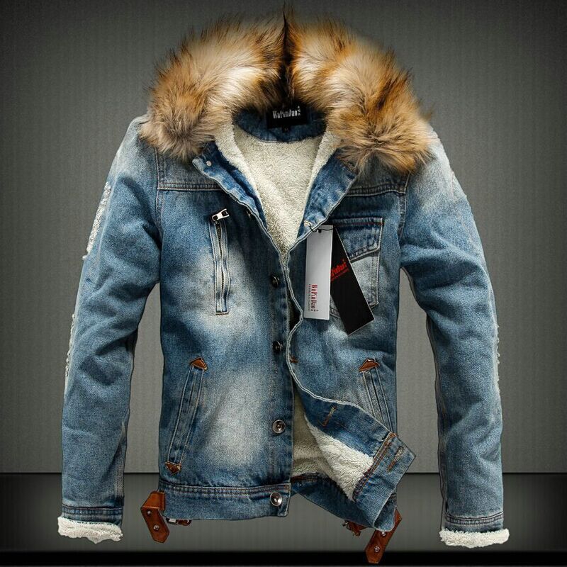 Quality Winter Clothing Bomber Jacket - ポップな高品質で暖かい新作ファッションジャケット、無地コットンスタンドカラー、メンズデニムジャケット、メンズウィンタープラスジャケット、カジュアルなパ