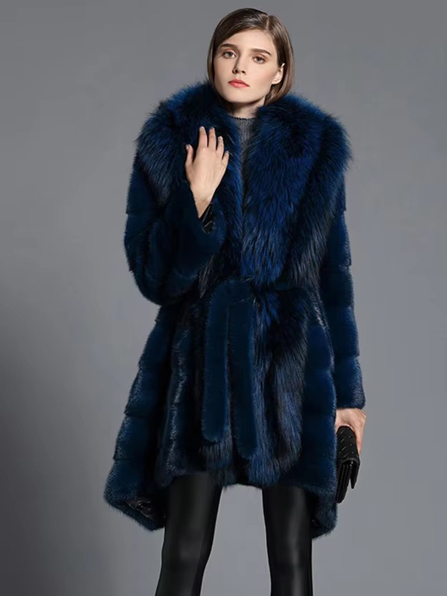 Winter Clothing Trends 2026 - HDHOHR 2026 新作天然ミンクファーコート レディース 本物ミンクファーコート ビッグフォックス付き