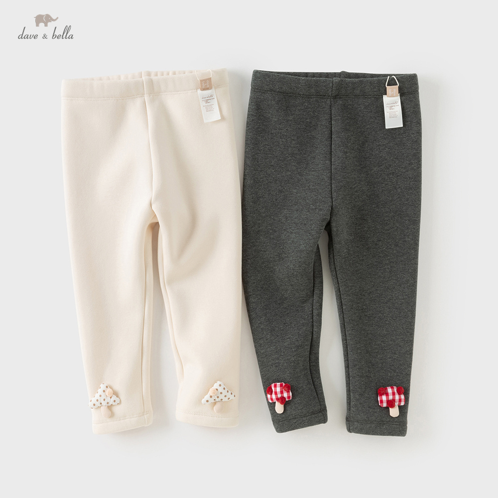 Winter Clothing Baby Girl - デイブベラ子供レギンス冬の女の赤ちゃんファッション暖かいズボン弾性肥厚ぬいぐるみ屋外女の子の服 DB4253932