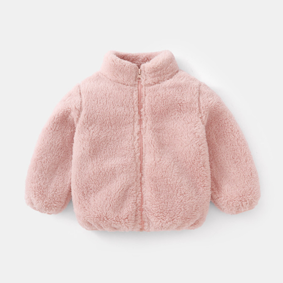Winter Clothing Baby Boy - ファッション子供男の子無地ぬいぐるみコート秋冬暖かい赤ちゃん女の子男の子カジュアルジャケット子供服幼児アウター