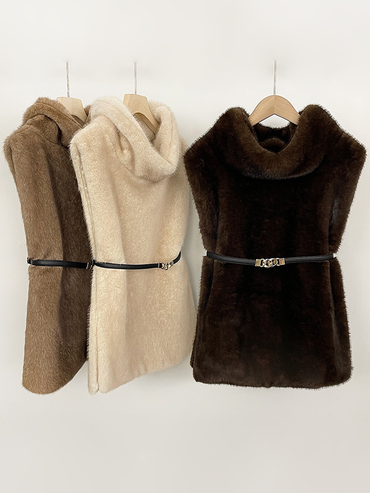 Winter Clothing Trends 2026 - ムマルホ 2026 冬春 レディース フェイクファー セーブルベスト