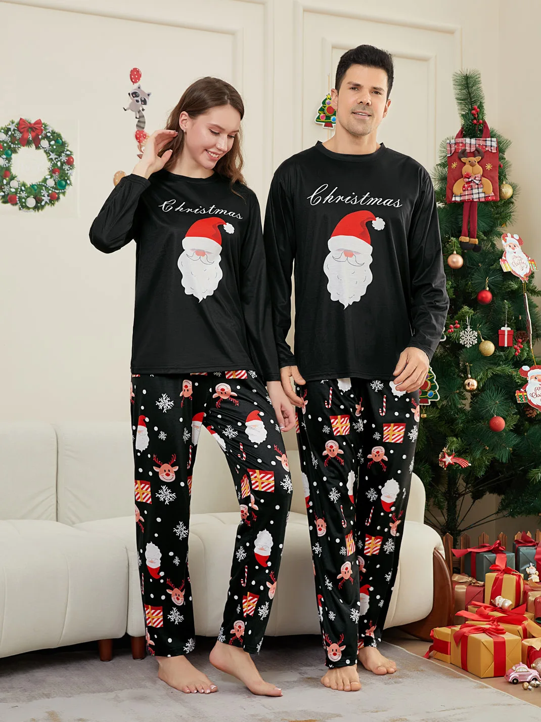 大人と子供のためのメリークリスマスの服セット,サンタクロース - Winter Clothing Looks のレビューと価格