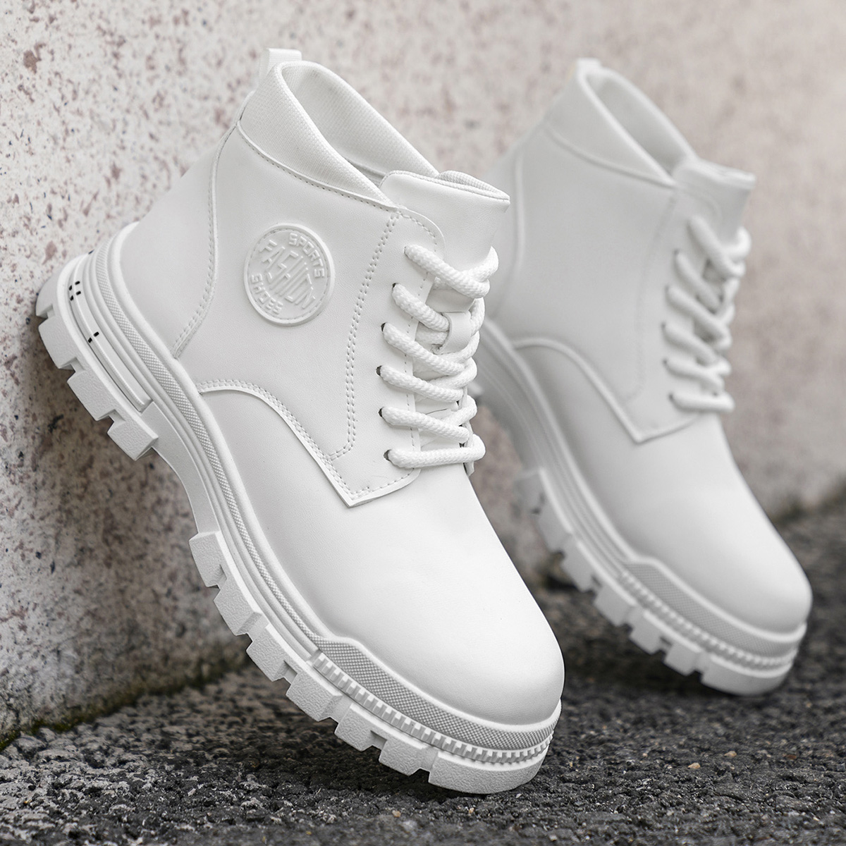 メンズファッション オールシーズン対応 ホワイト バイクブー - Winter Clothing Material のレビューと価格