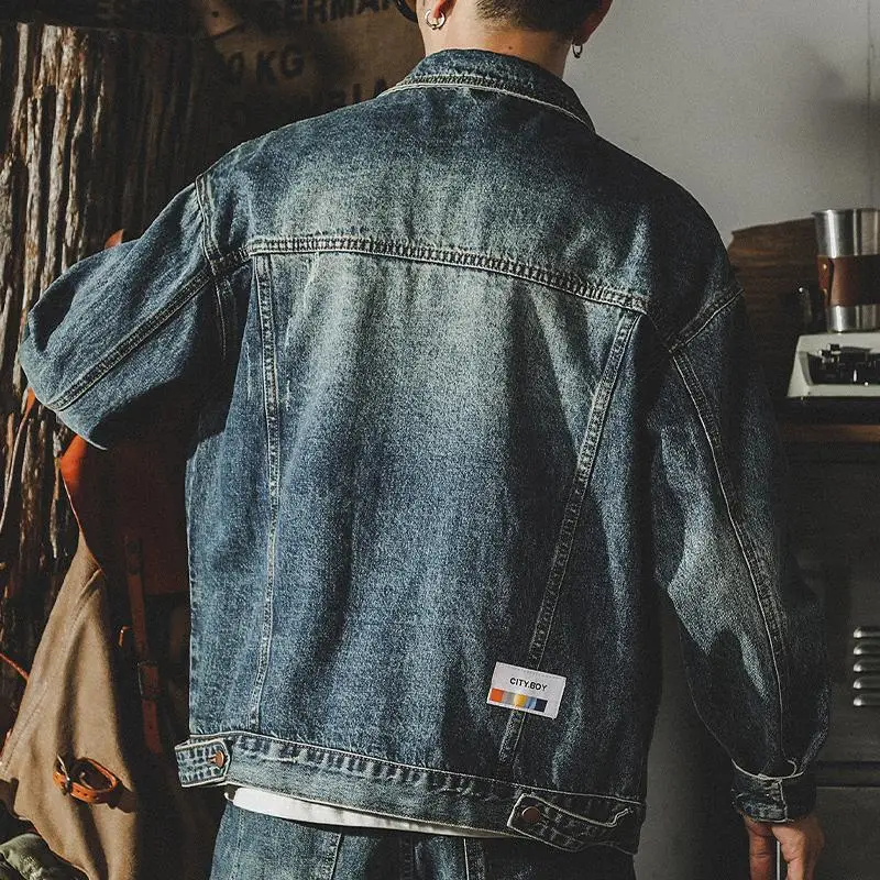 メンズルーズデニムカーゴジャケット,カウボーイコート,ヴィン - Quality Winter Clothing のレビューと価格