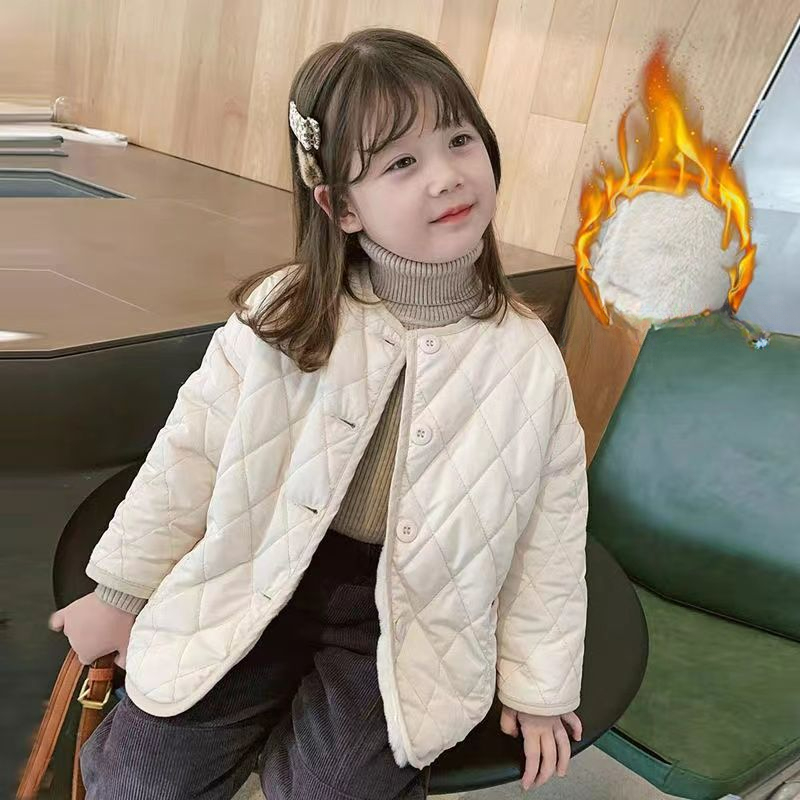 子供用の厚い綿のコート,ベルベットのトップ,ダイヤモンドグリ - Winter Clothing Baby Boy のレビューと価格