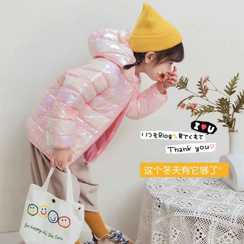 フード付き軽量ダウンジャケット,滑らかな表面生地,暖かいアウ - Winter Clothing Baby Boy のレビューと価格