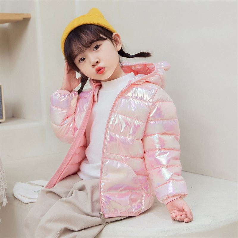 フード付き軽量ダウンジャケット,滑らかな表面生地,暖かいアウ - Winter Clothing Baby Boy のレビューと価格