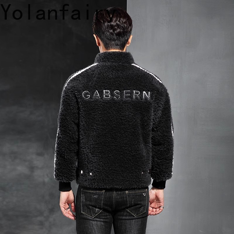 Yolanfy-メンズの豪華な冬のジャケット,ウール100% - Quality Winter Clothing のレビューと価格