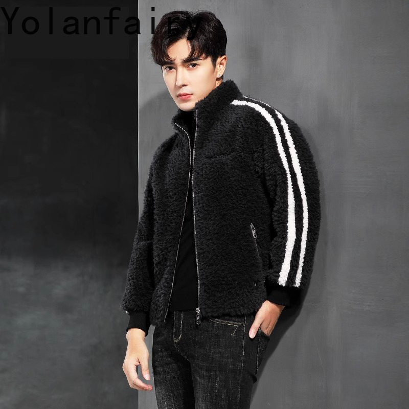 Yolanfy-メンズの豪華な冬のジャケット,ウール100% - Quality Winter Clothing のレビューと価格