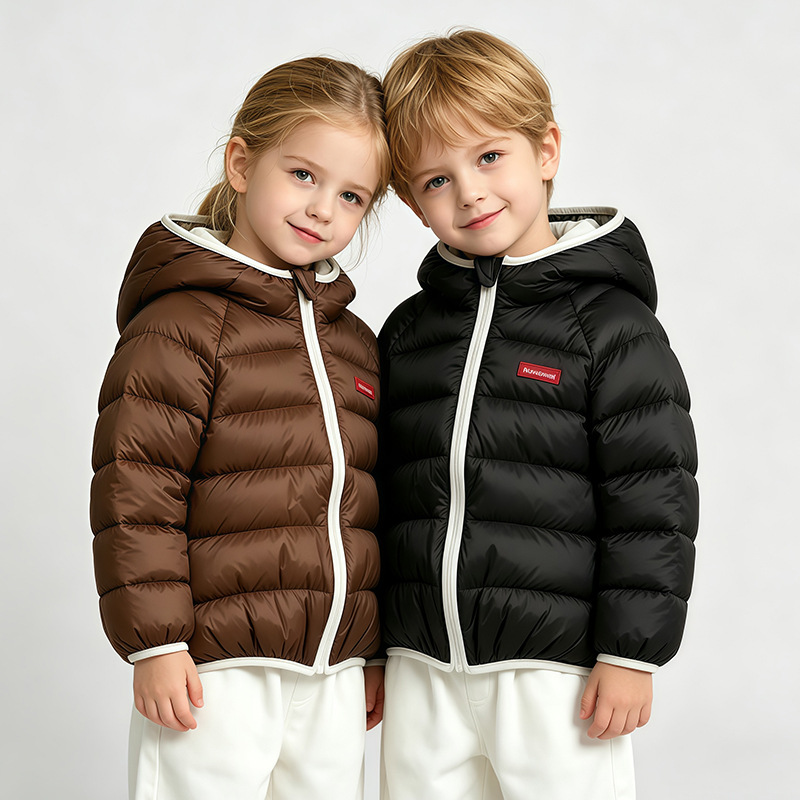 新しいコートフード付き子供男の子女の子ジャケットコート綿入り - Winter Clothing Baby Boy のレビューと価格