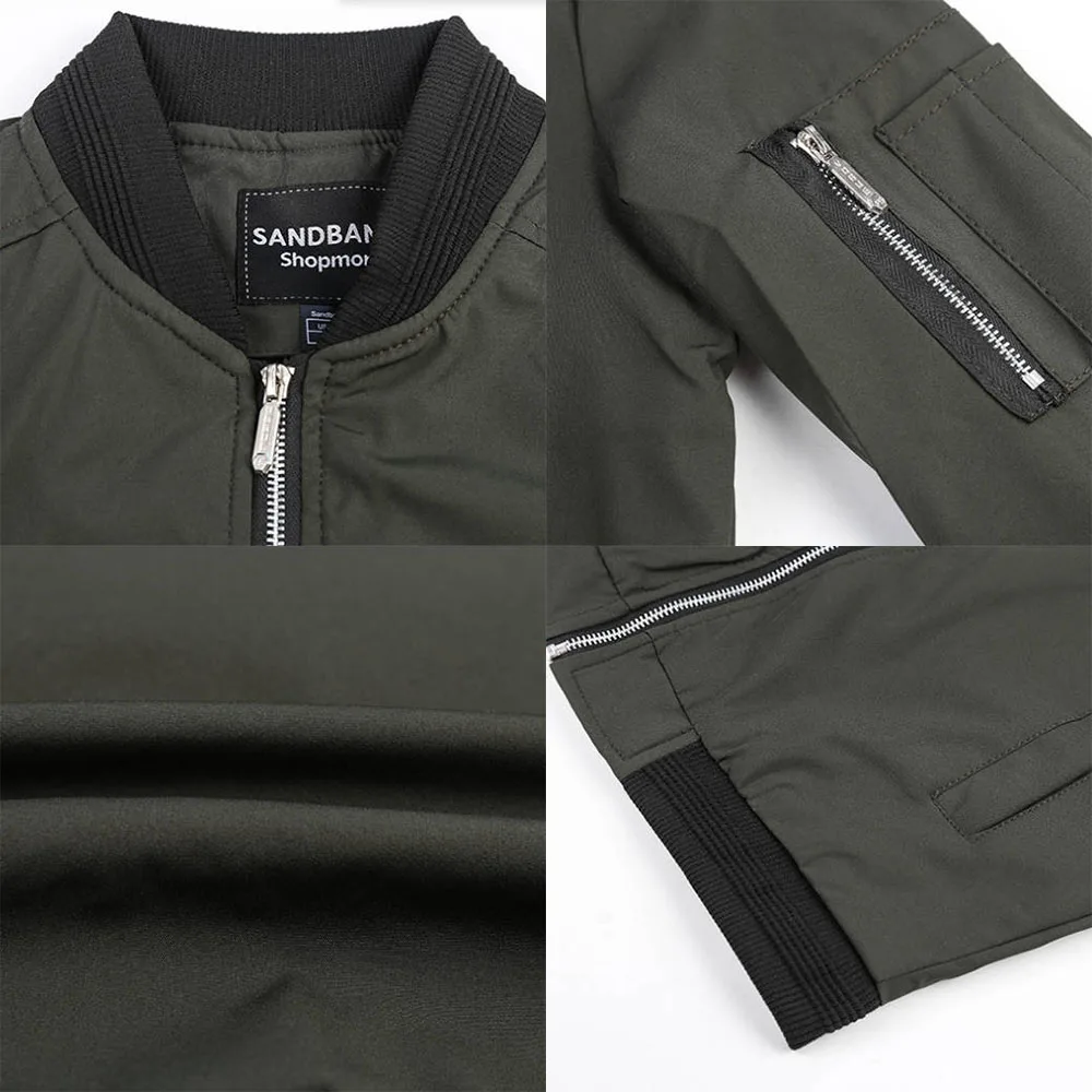 秋冬品質の新メンズジャケットファッション若い男性のジャケット - Quality Winter Clothing Bomber Jacket のレビューと価格