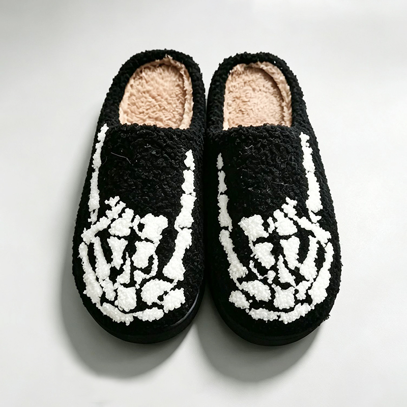 ハロウィンパンプキンふわふわスリッパ女性用不気味な屋内居心地 - Winter Clothing Material のレビューと価格