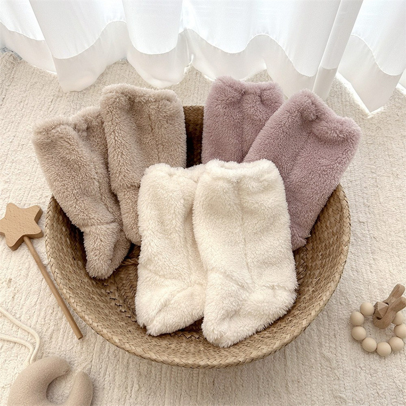 暖かい冬のベビーソックスコーラルフリースソックス幼児男の子女 - Winter Clothing Baby Boy のレビューと価格