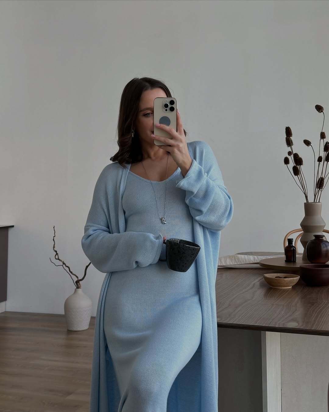 Hirsionsan ソフトルーズセット女性 2 枚長袖カー - Winter Clothing Ladies のレビューと価格