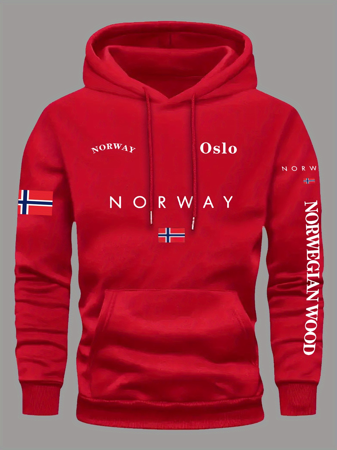 ノルウェー国旗パーカー男性女性アウトドアスポーツストリートア - Winter Clothing Norway のレビューと価格