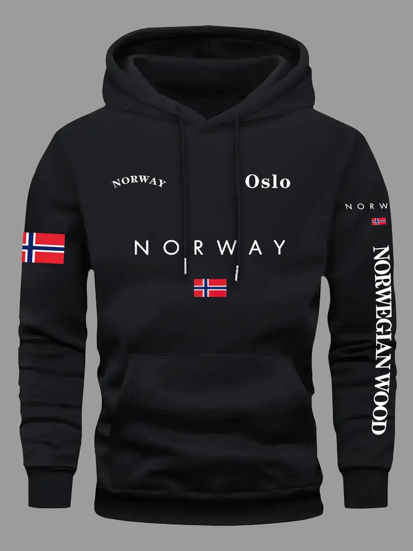ノルウェー国旗パーカー男性女性アウトドアスポーツストリートア - Winter Clothing Norway のレビューと価格