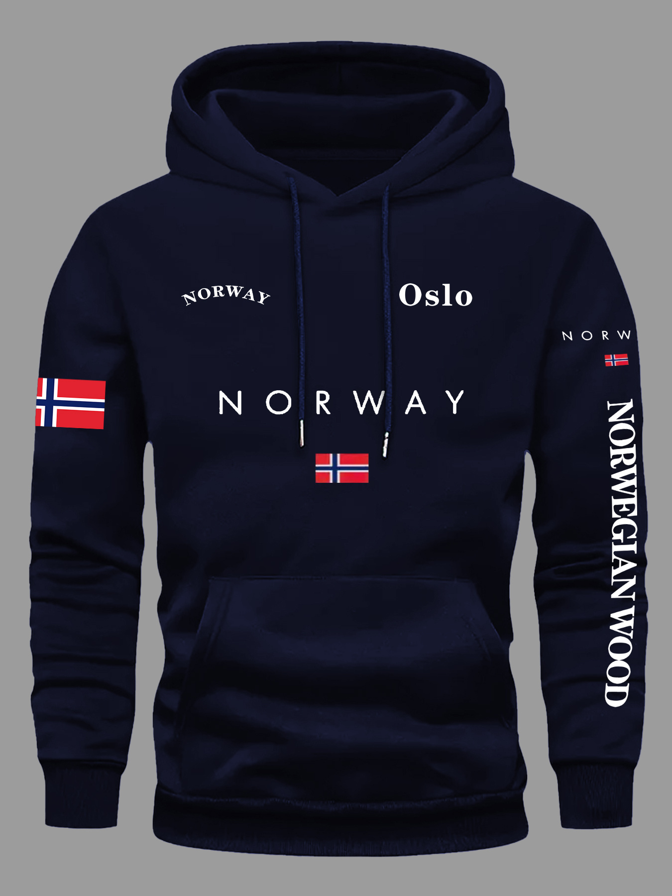 ノルウェー国旗パーカー男性女性アウトドアスポーツストリートア - Winter Clothing Norway のレビューと価格