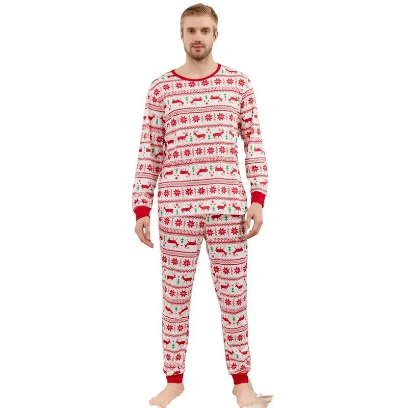 メリークリスマス家族マッチングパジャマセット総柄プリントフル - Winter Clothing Looks のレビューと価格
