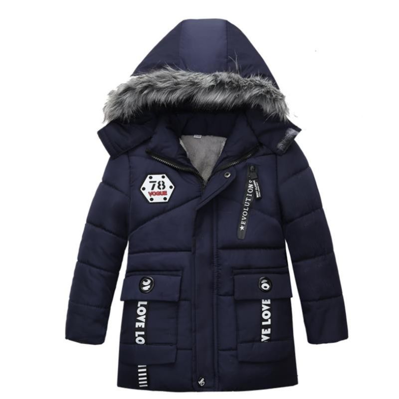 男の子用フード付きコットンジャケット,暖かい冬の衣類,3〜6 - Winter Clothing Baby Boy のレビューと価格