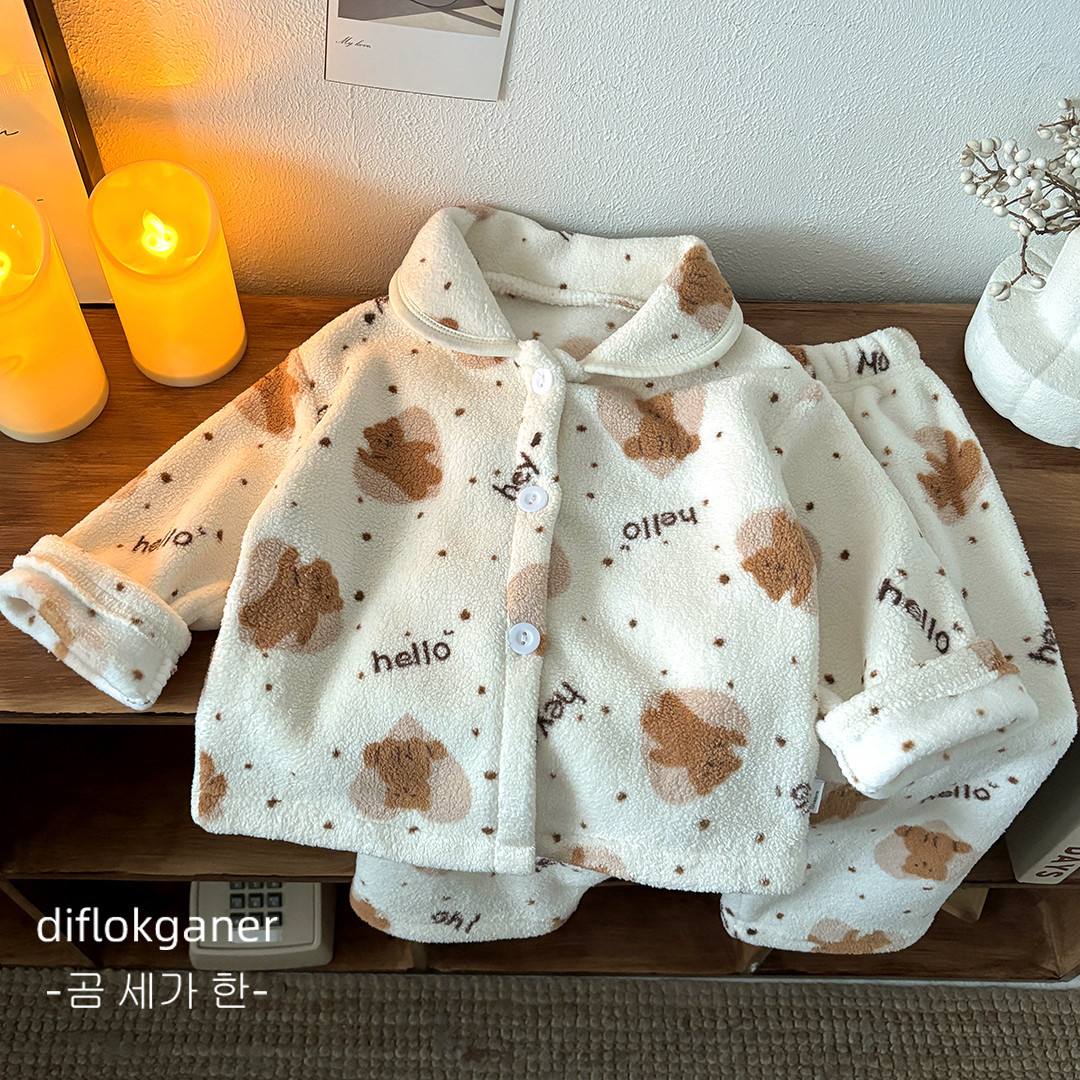 2026年新作 キッズ 秋冬 厚手 暖かい ソフトパジャマ  - Winter Clothing Baby Boy のレビューと価格