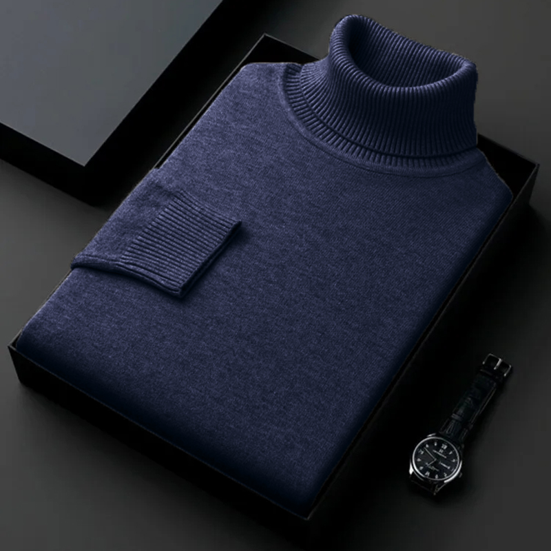 スウェットメンズ抗ピリング高品質ニットタートルネックセーター - Quality Winter Clothing のレビューと価格