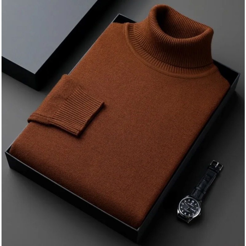 スウェットメンズ抗ピリング高品質ニットタートルネックセーター - Quality Winter Clothing のレビューと価格