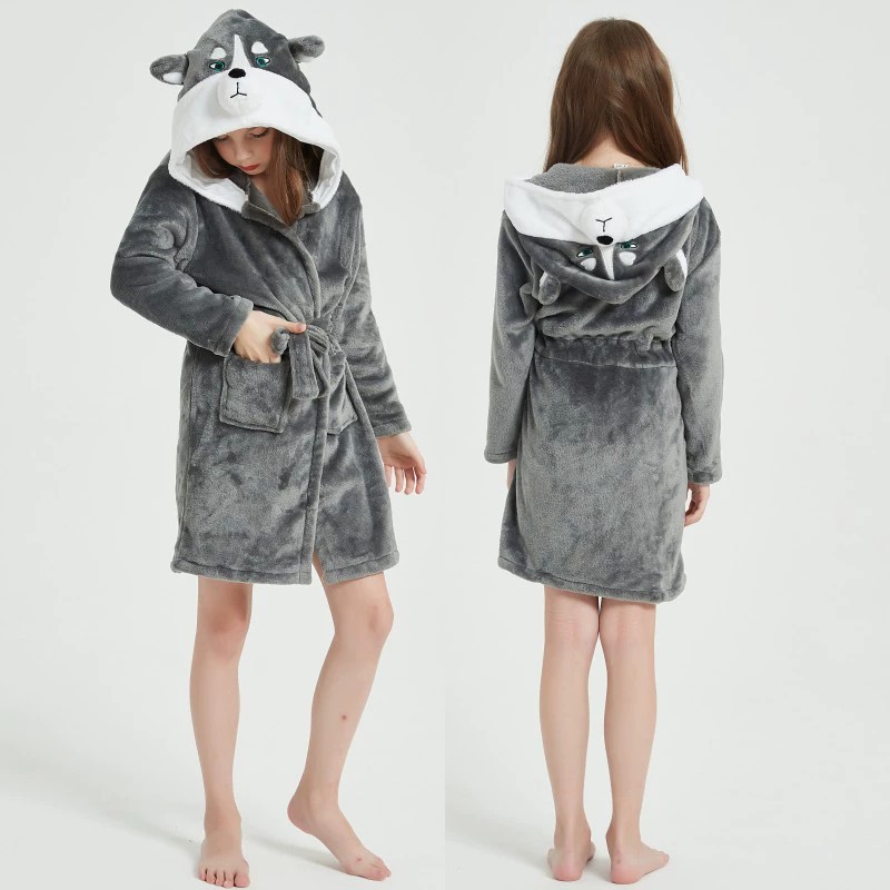 子供の動物のナイトガウン、男の子と女の子のためのフランネルパ - Winter Clothing Baby Boy のレビューと価格