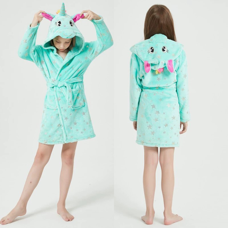 子供の動物のナイトガウン、男の子と女の子のためのフランネルパ - Winter Clothing Baby Boy のレビューと価格