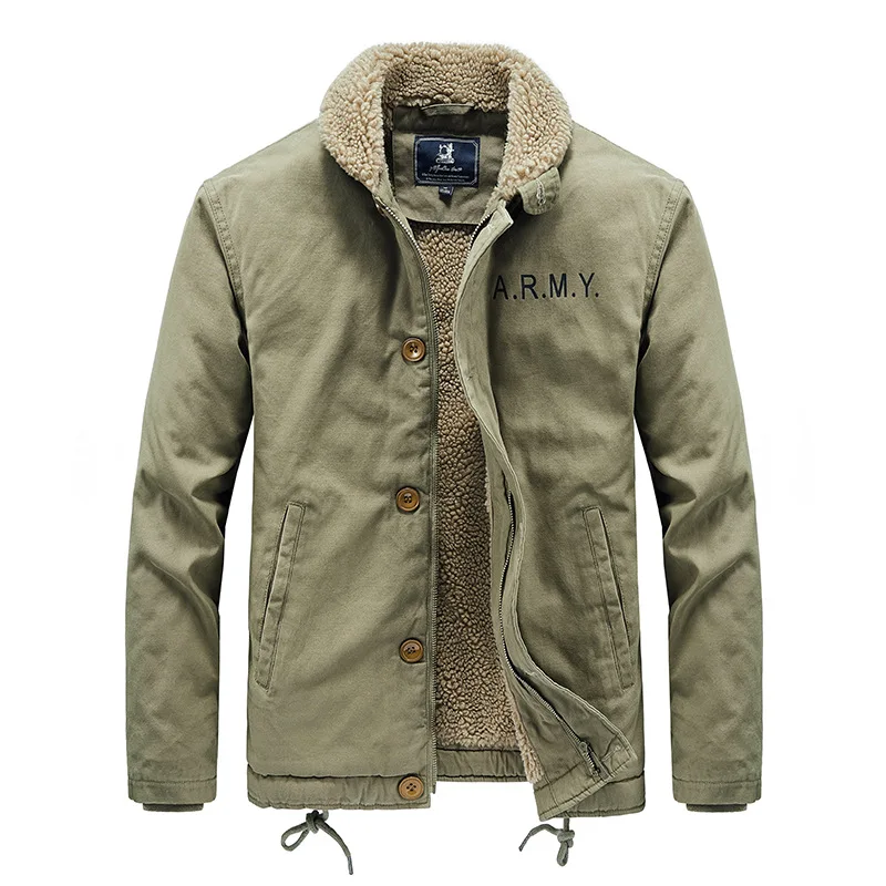 メンズ新作冬用ボンバージャケット、フリース暖かいコート、ダウ - Quality Winter Clothing Bomber Jacket のレビューと価格