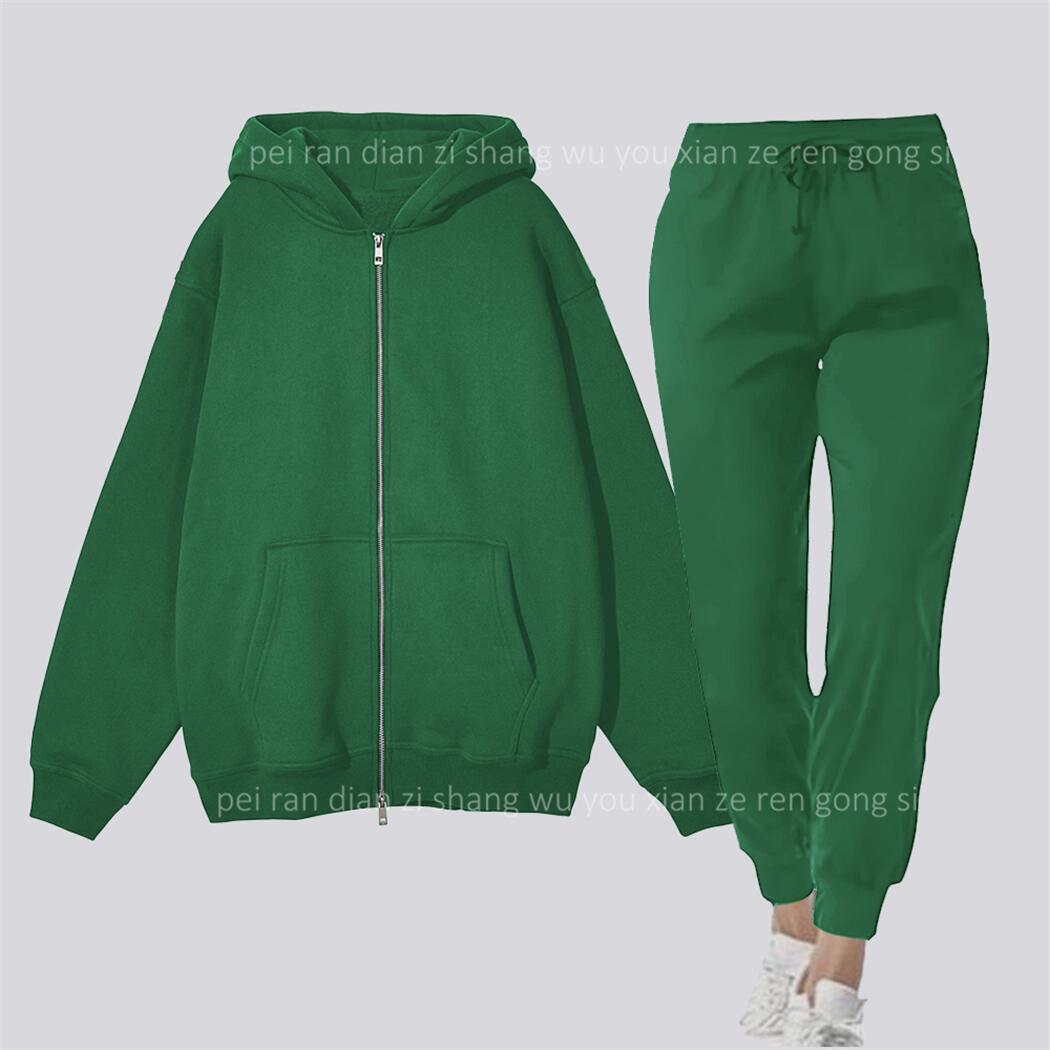 女性用パーカーとスウェットパンツのセット,ツーピースの衣装, - Quality Winter Clothing のレビューと価格