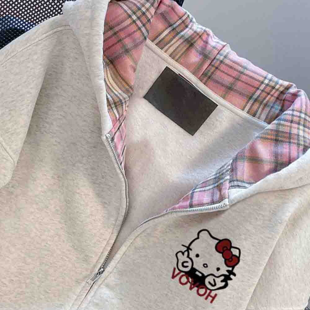 ハローキティ女性のフード付きスウェットシャツかわいい漫画学生 - Winter Clothing Clearance Sale のレビューと価格