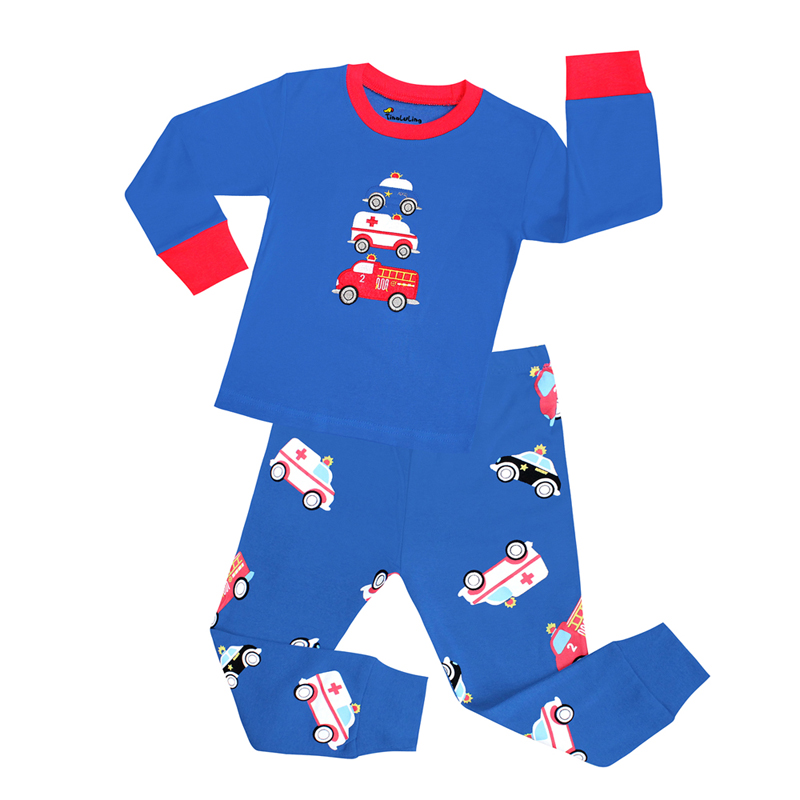 子供用コットンパジャマセット,2〜8歳の子供用パジャマ,2ユ - Winter Clothing Baby Boy のレビューと価格