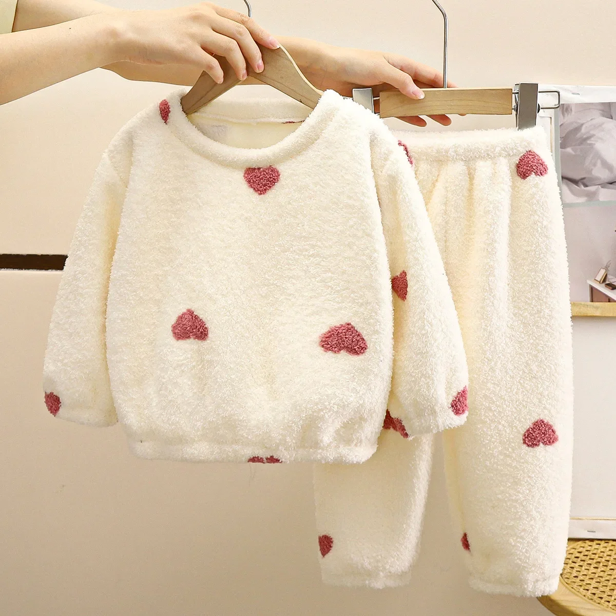 男の子と女の子のためのフリースのパジャマ,暖かくてかわいい, - Winter Clothing Baby Boy のレビューと価格