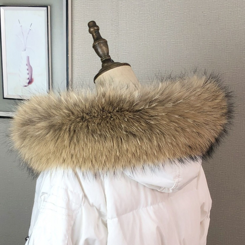 女性用の本物の毛皮の襟,冬用の女性用コートパーカー,アライグ - Winter Clothing Color のレビューと価格
