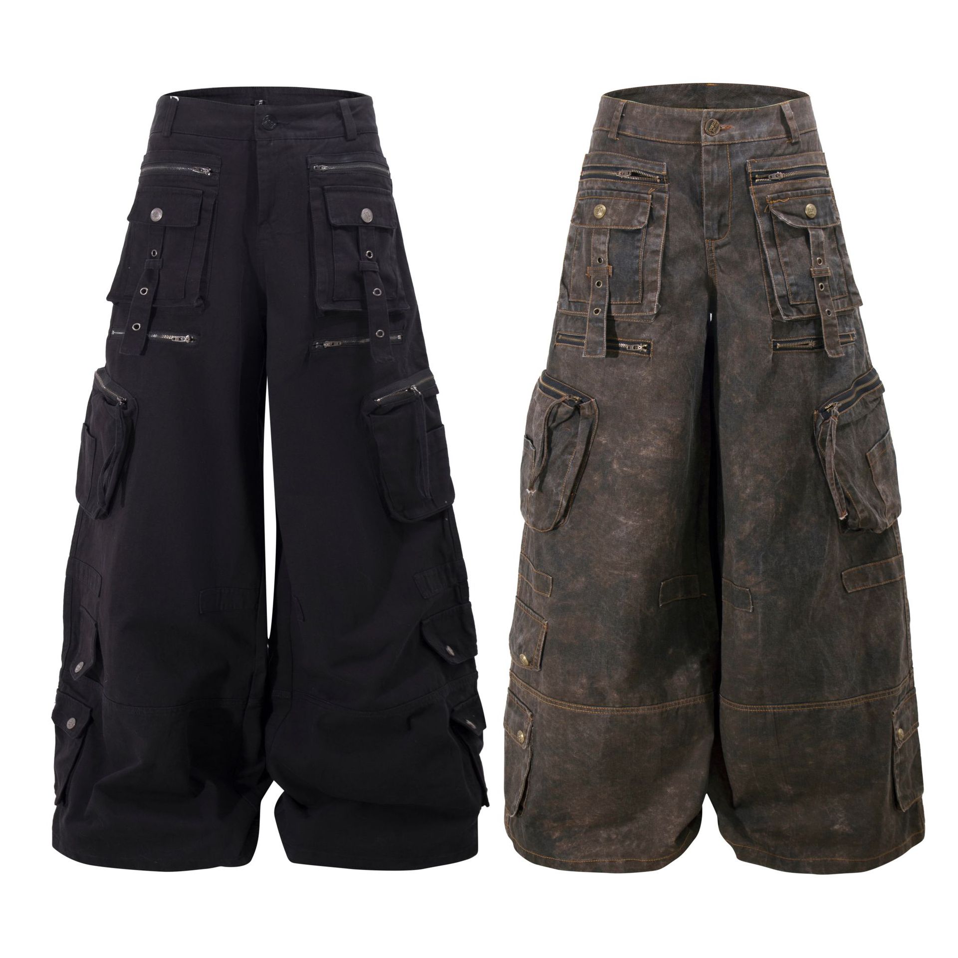 グランジテックウェア ワイドレッグカーゴパンツ Y2K ユー - Winter Clothing Vintage のレビューと価格