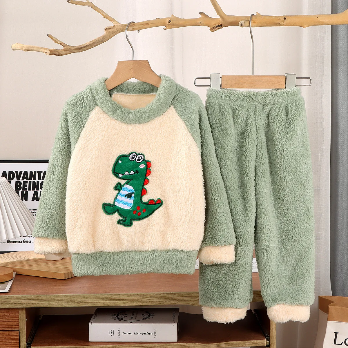 秋冬子供厚み暖かいソフトフランネルパジャマ赤ちゃん男の子女の - Winter Clothing Baby Boy のレビューと価格