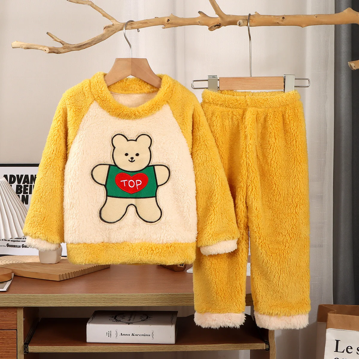 秋冬子供厚み暖かいソフトフランネルパジャマ赤ちゃん男の子女の - Winter Clothing Baby Boy のレビューと価格