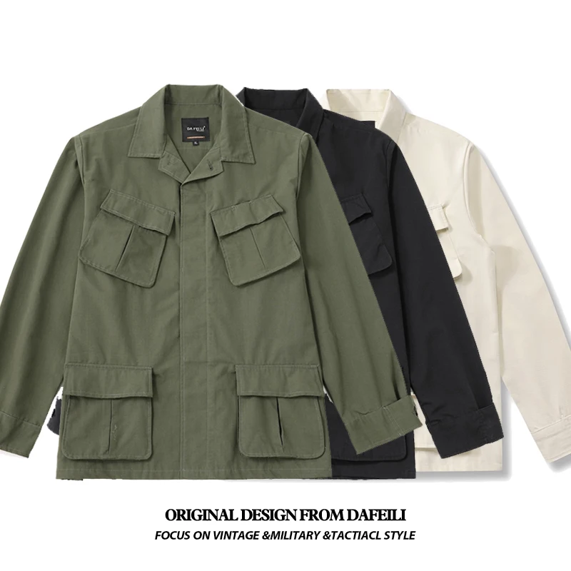 メンズソリッドカラージャケットメンズミリタリーカーキジャケッ - Quality Winter Clothing Bomber Jacket のレビューと価格