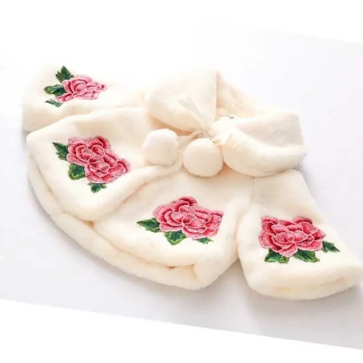 子供のための毛皮の模造ポンチョ,女の子のためのマント,幼児の - Winter Clothing Baby Girl のレビューと価格