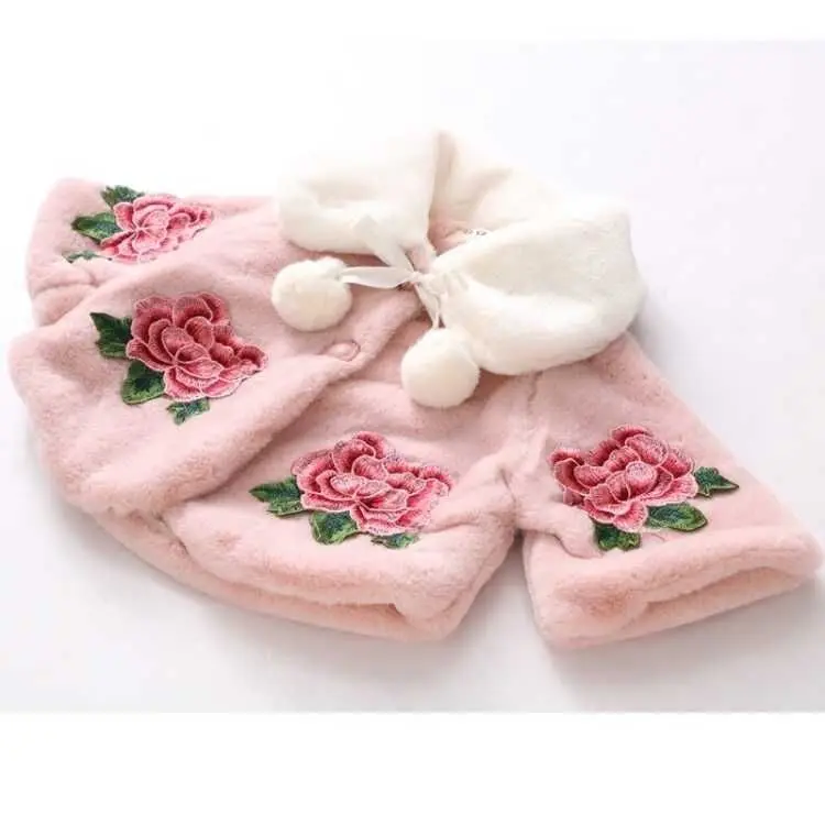 子供のための毛皮の模造ポンチョ,女の子のためのマント,幼児の - Winter Clothing Baby Girl のレビューと価格