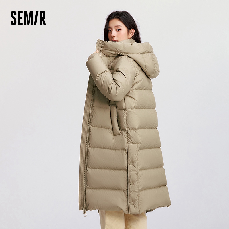 セミールダウンジャケット女性ロング丈フード付きルーズ 202 - Winter Clothing Trends 2026 のレビューと価格