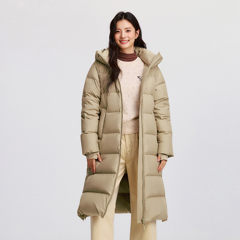 セミールダウンジャケット女性ロング丈フード付きルーズ 202 - Winter Clothing Trends 2026 のレビューと価格