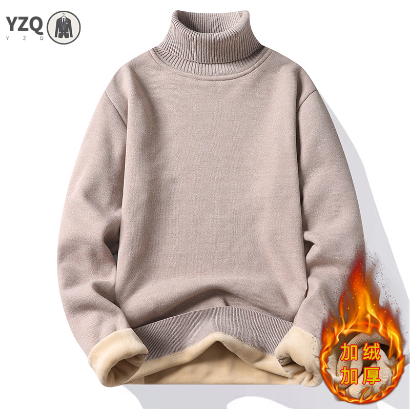 スウェットウェアメンズ抗ピリング高品質ニットタートルネックセ - Quality Winter Clothing のレビューと価格