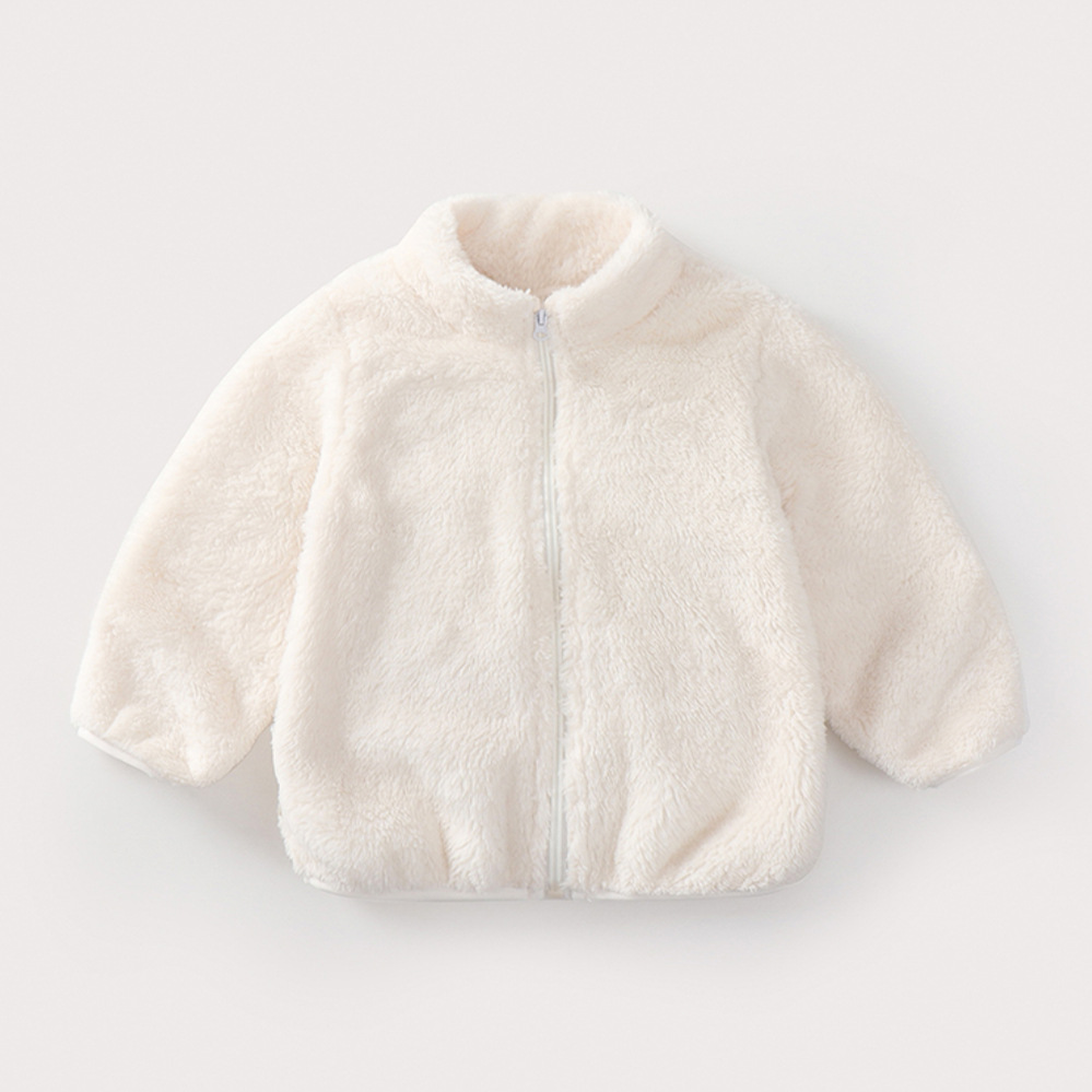ファッション子供男の子無地ぬいぐるみコート秋冬暖かい赤ちゃん - Winter Clothing Baby Boy のレビューと価格