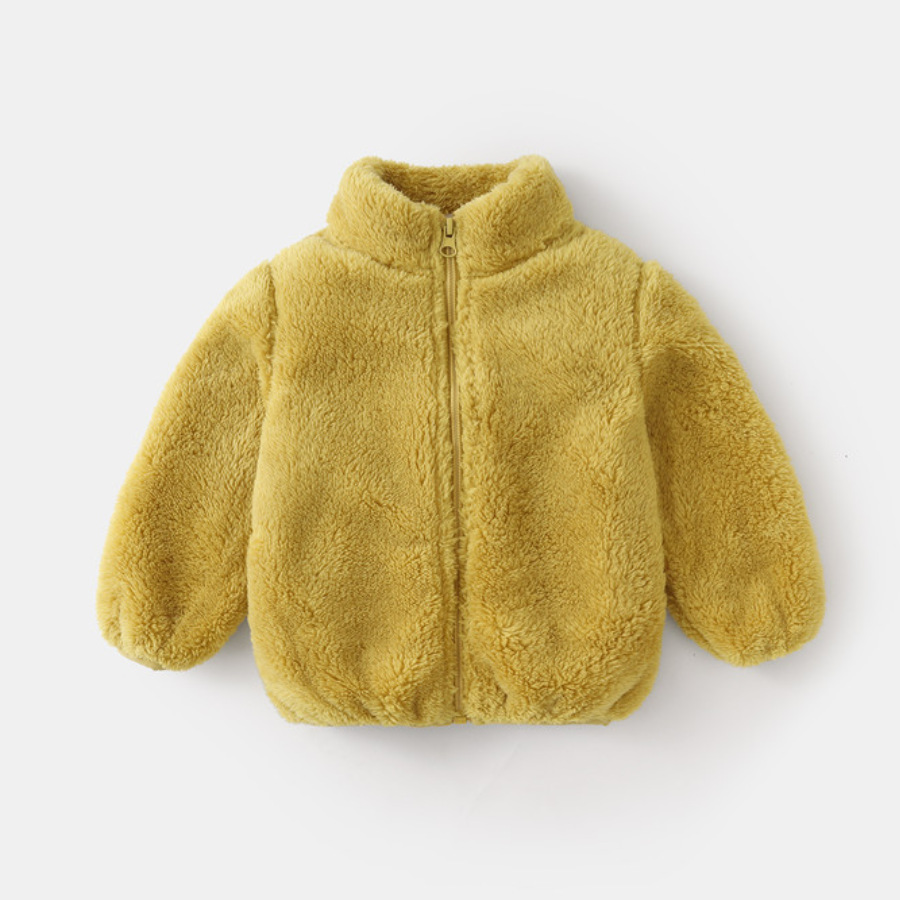 ファッション子供男の子無地ぬいぐるみコート秋冬暖かい赤ちゃん - Winter Clothing Baby Boy のレビューと価格