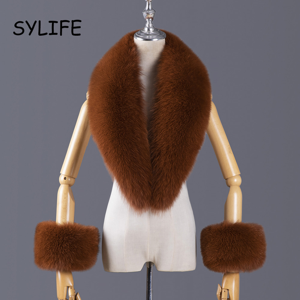 2025年 本物の狐の毛皮の襟 冬 レディース 高級毛皮スカ - Winter Clothing Clearance Sale のレビューと価格