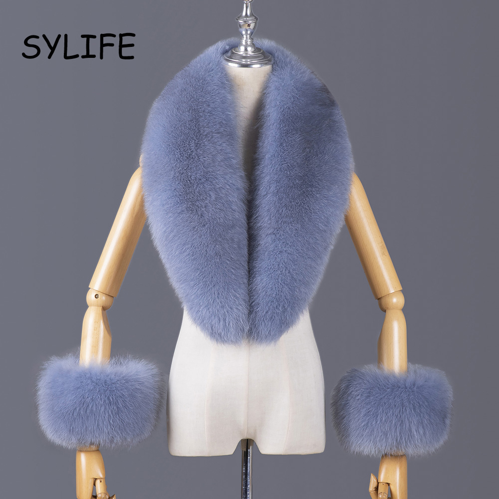 2025年 本物の狐の毛皮の襟 冬 レディース 高級毛皮スカ - Winter Clothing Clearance Sale のレビューと価格
